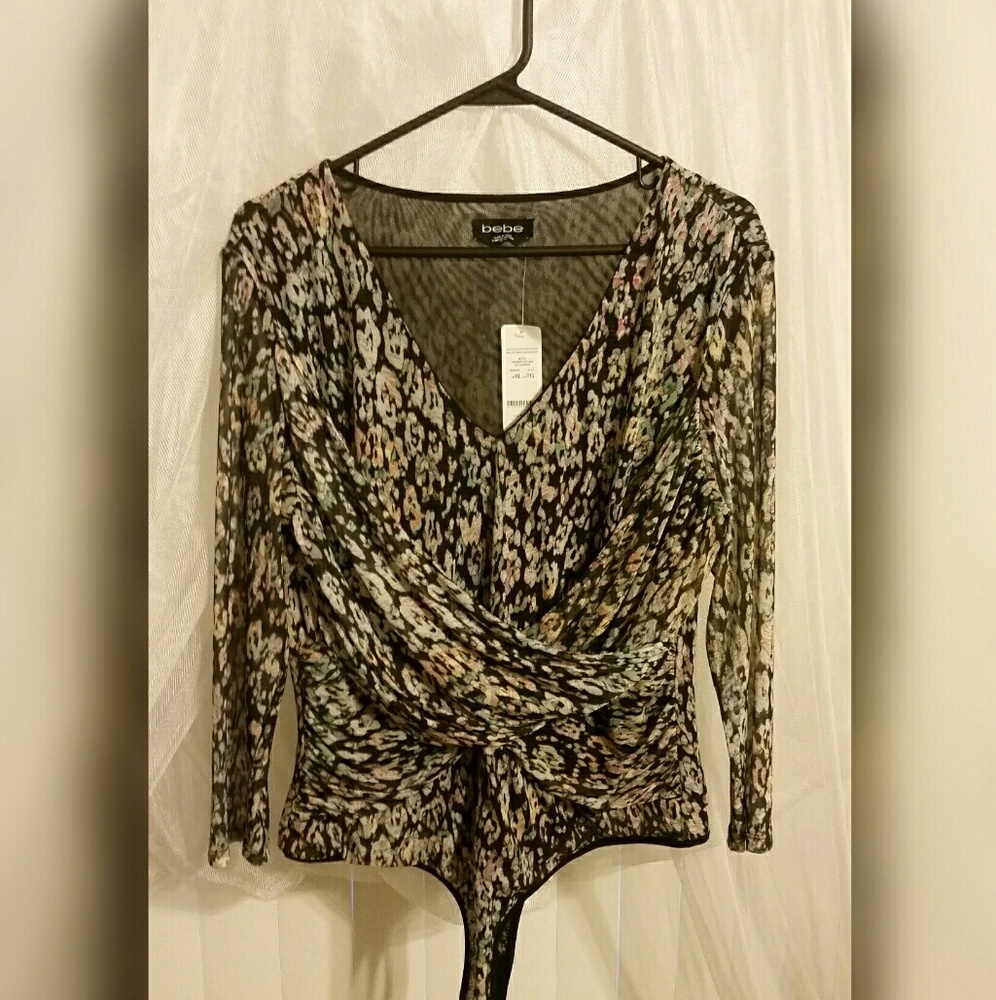 💕💘 NEW Bebe Wrap Front Body Suit 💘💕